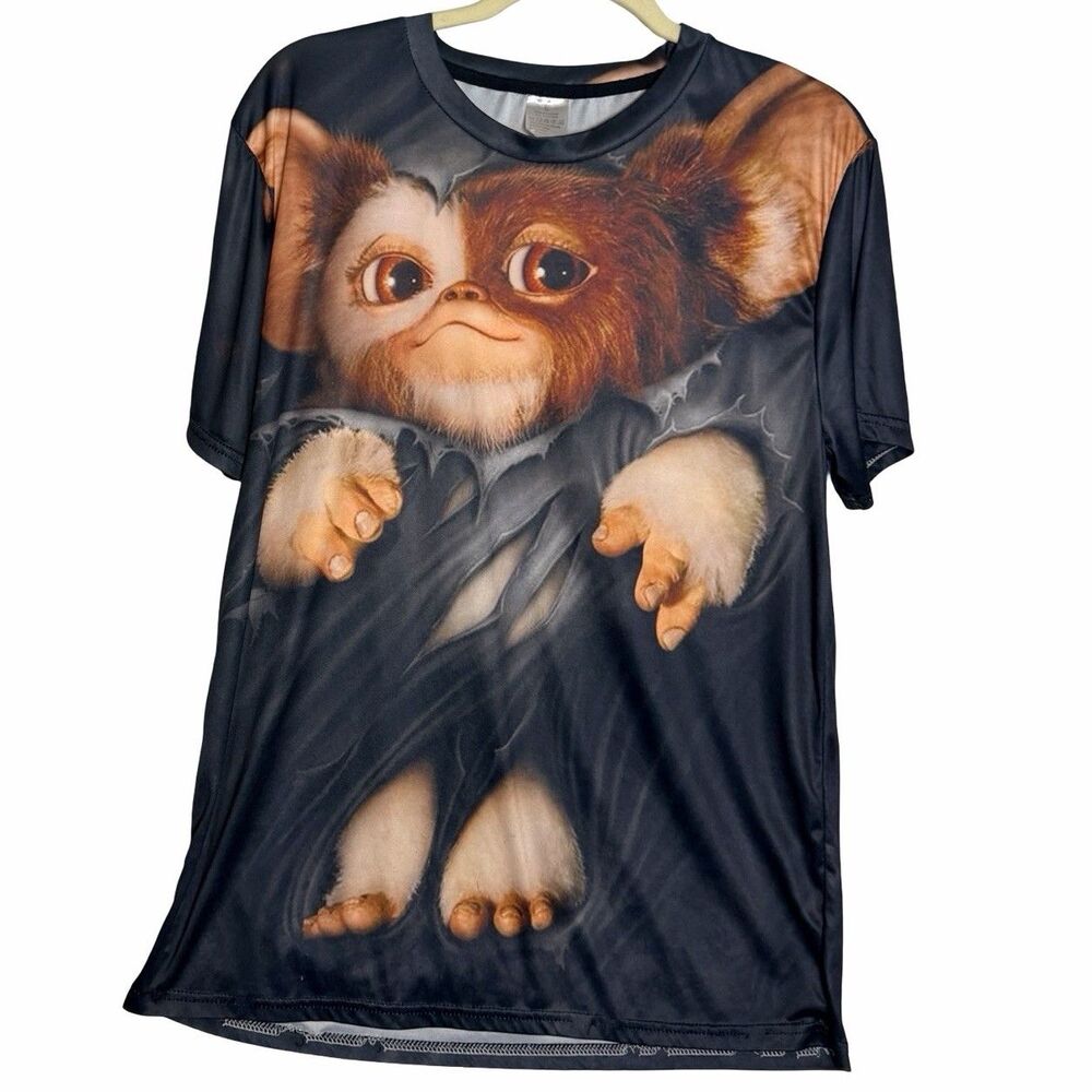 Gremlins Shirt Gizmo Classic Horror Movie Tee Shirt Graphic Design T-Shirt Large